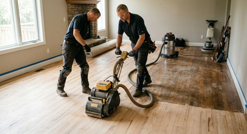 Hickory Floor Refinishing in Olathe, KS