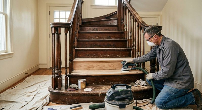 Oak Floor Staining in Olathe, KS