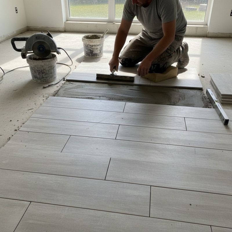 Slate Tile Floor Installation in Loudoun County, VA