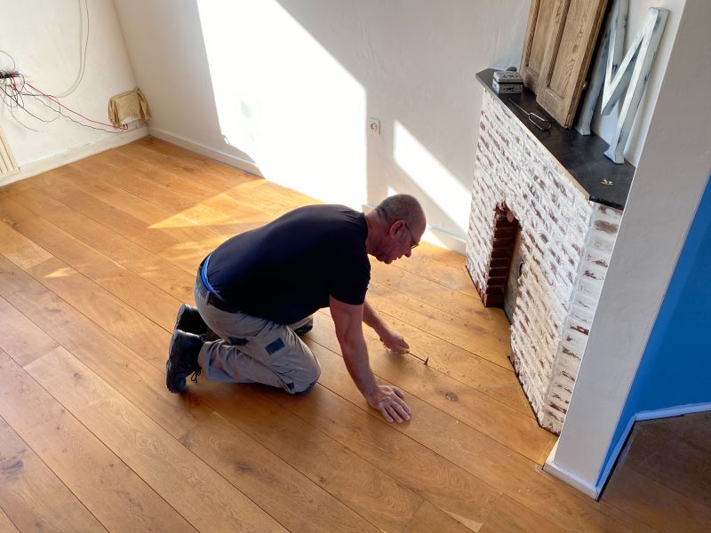 Repaired Hardwood Floor