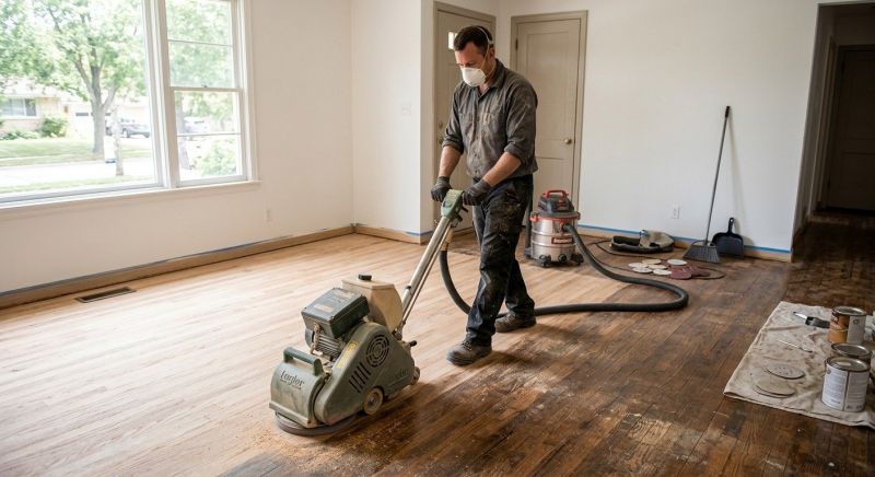 Tiger Wood Floor Refinishing in Alpharetta, GA