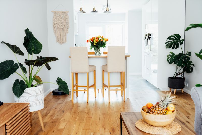 Bamboo Flooring in Family Room